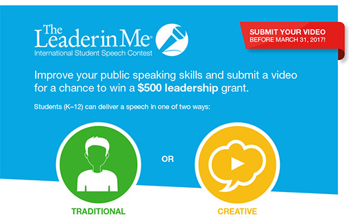 Speech Contest videos can either be in traditional or creative format.