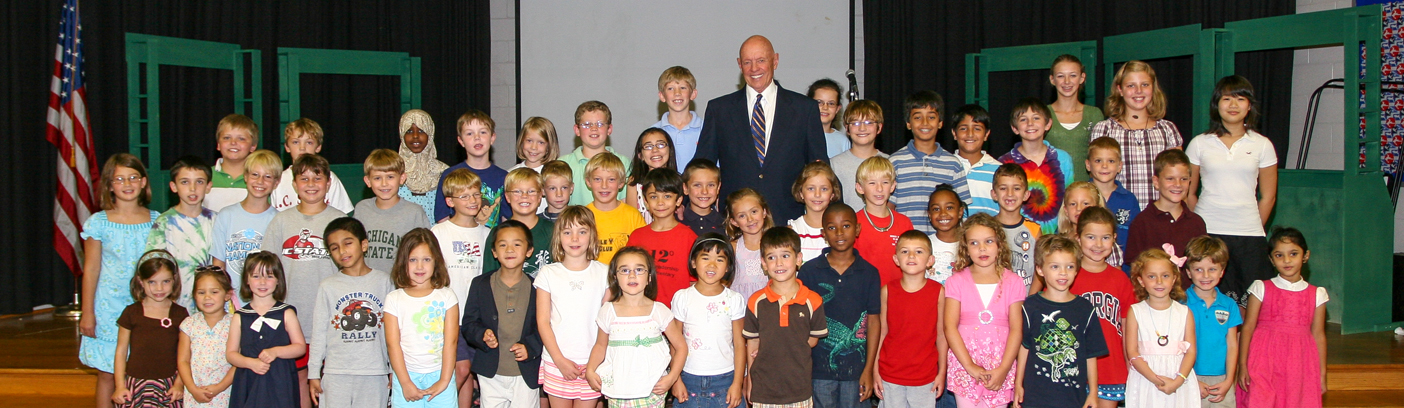 Stephen Covey at AB Combs Elementary