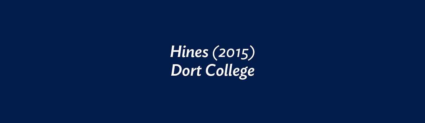 Hines (2015) Dort College