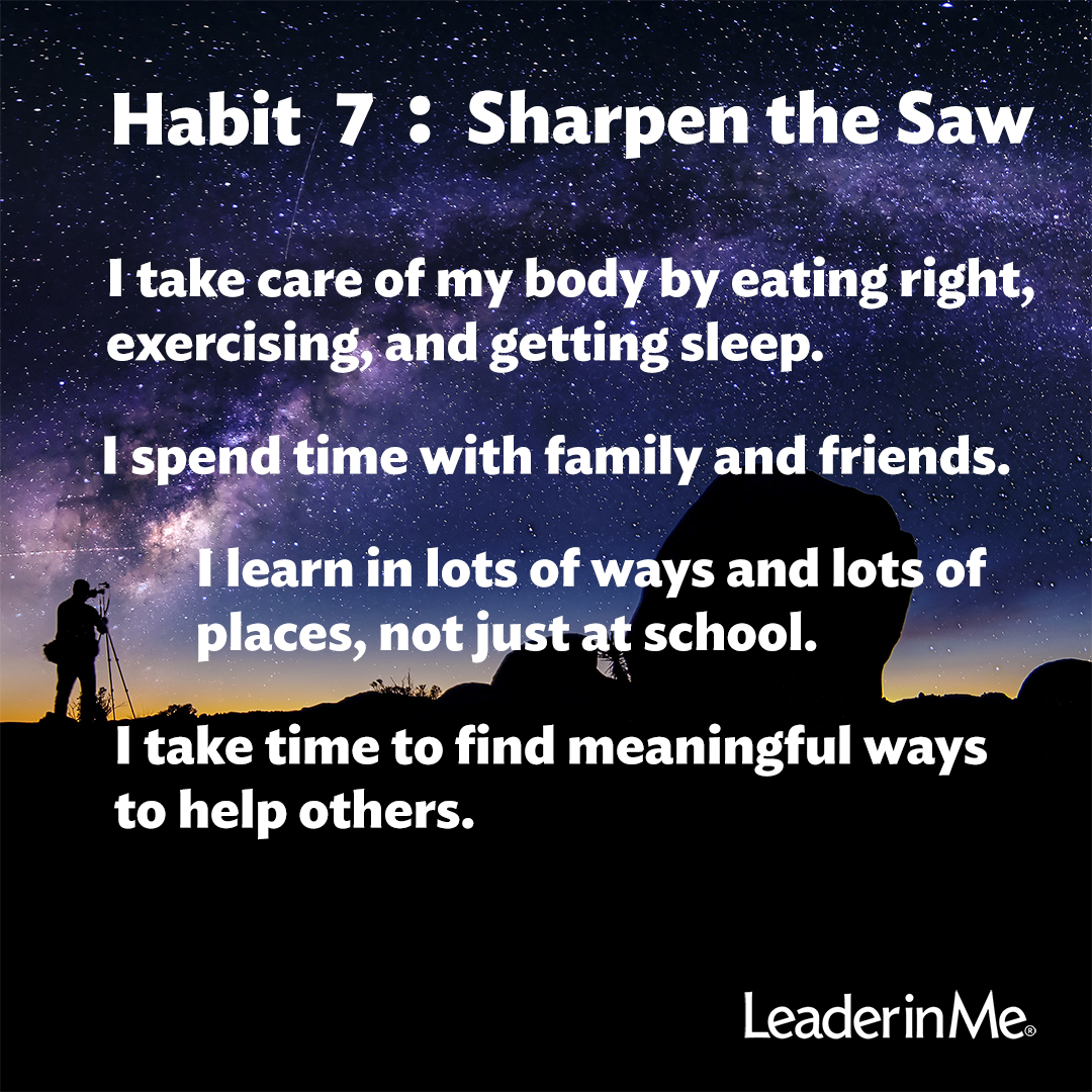 Habit 7: Why It's Important to Remember to Sharpen the Saw